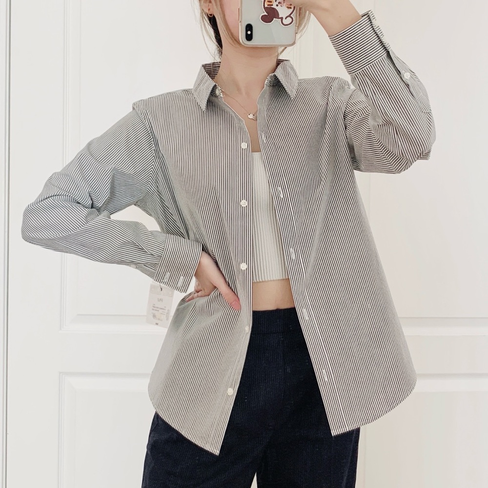 Liz Claiborne Striped Button Up Shirt
